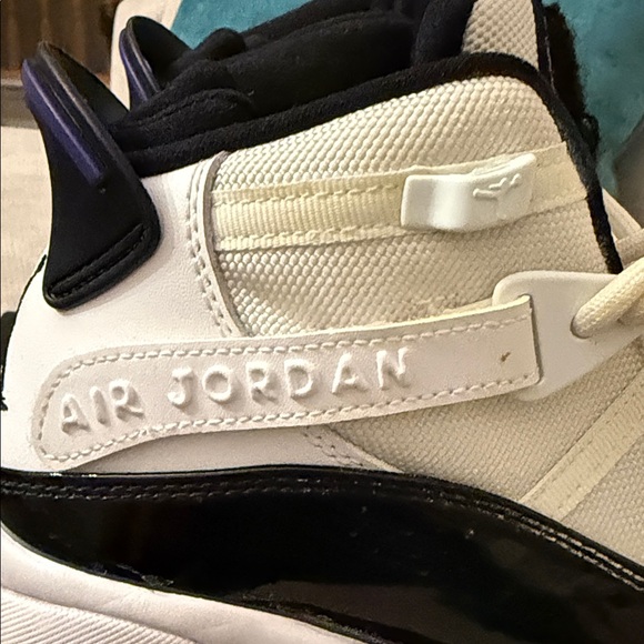 Jordan Black and White High-Top Sneakers